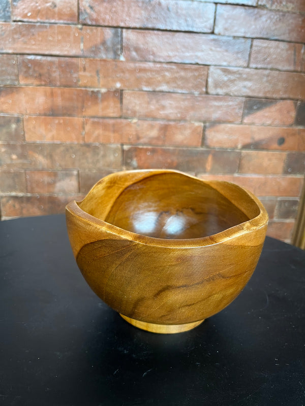 Wooden Bowl Gelobang