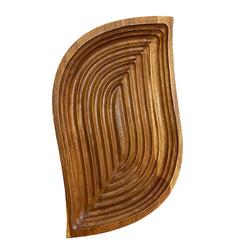 Wooden Plate Ketupat Ulir