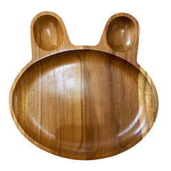 Wooden Plate Frog