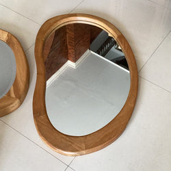 Mirror semi oval jati