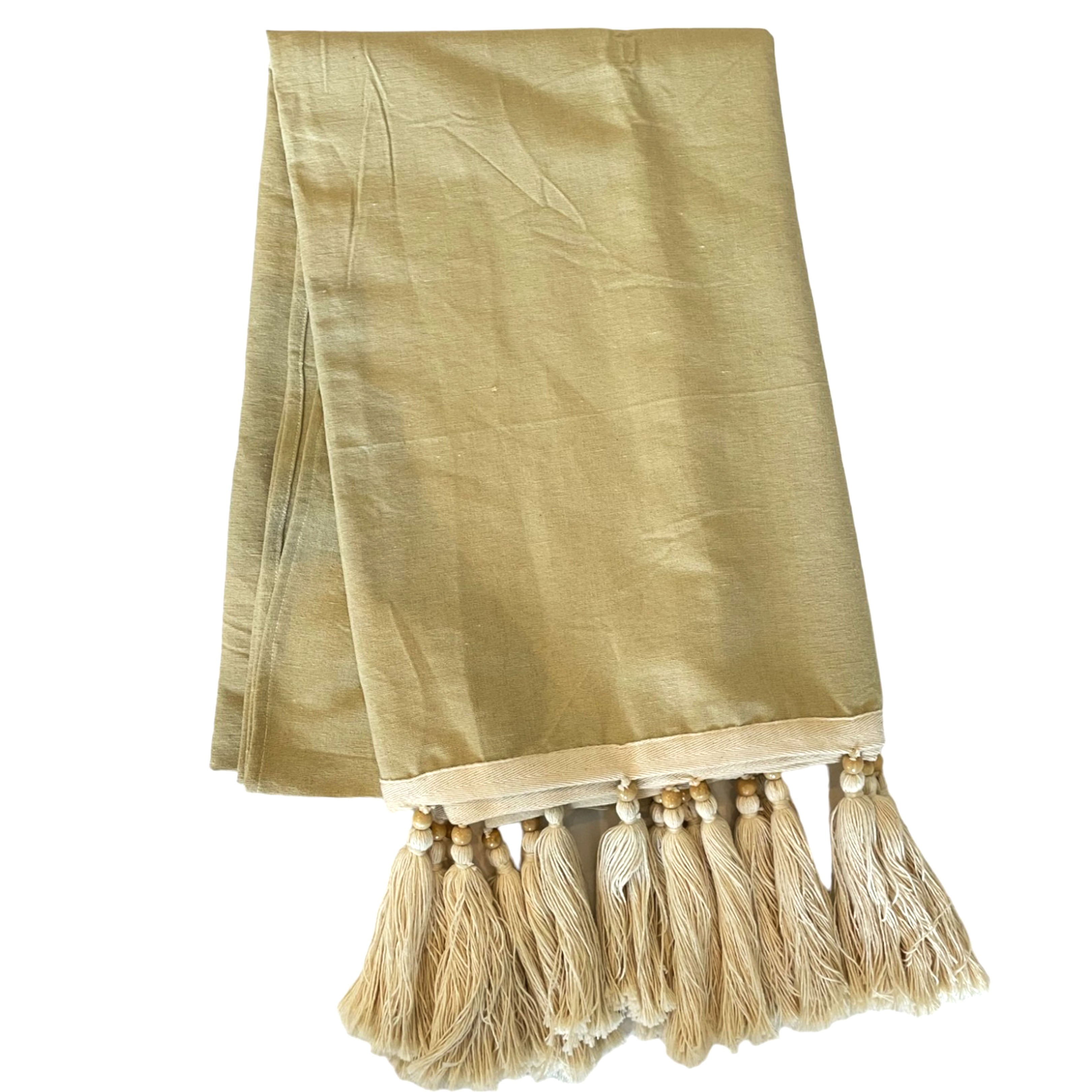 Blanket Cotton Lis Tassel Beaded