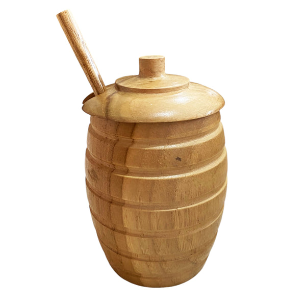 Wooden Honey Pot