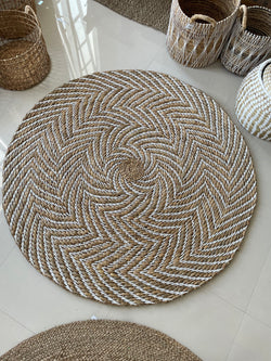 Carpet Eceng Zigzag Round