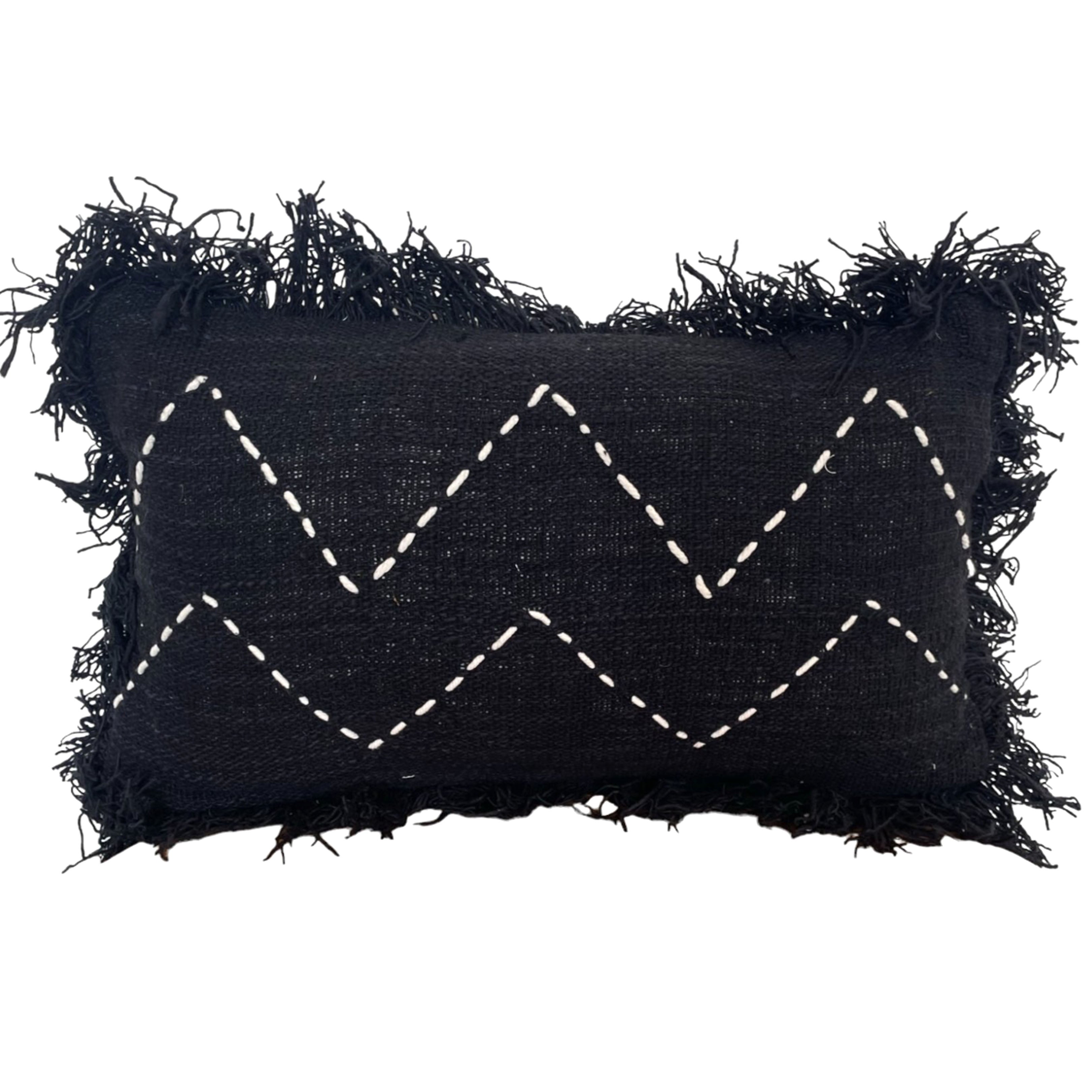 Cushion Cover Jemme Stitch Fringe (Rectangle)