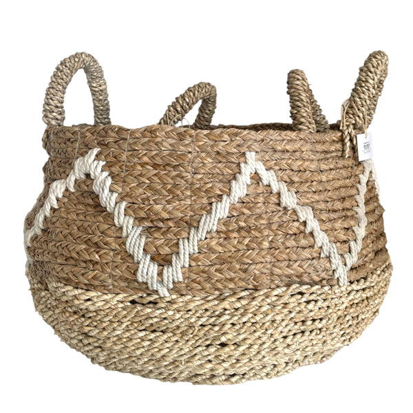 Basket Planter Mendong Makram Gunung