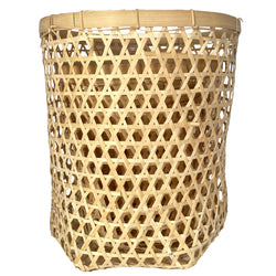 Basket Laundry Bamboo Peken