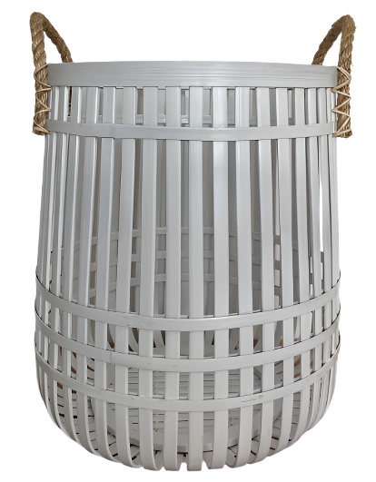 Basket Laundry Bamboo Sterling